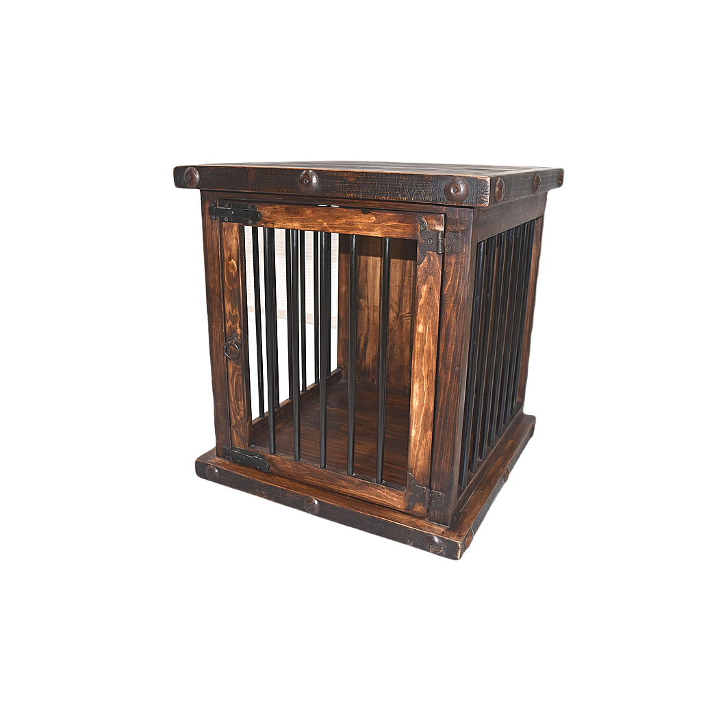 RUSTIC SMALL DOG CRATE