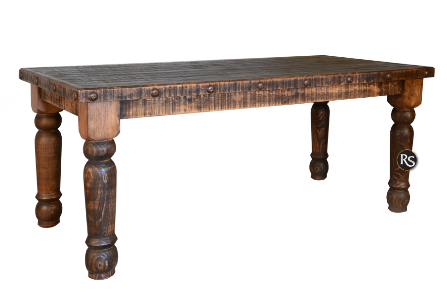 RUSTIC 8FT DINNING TABLE 