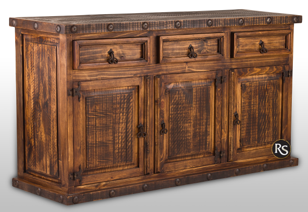 BUFFETTE RUSTIC 3 DRAWERS 3 DOORS 
