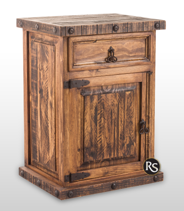 LARGE RUSTIC NIGHT STAND 
