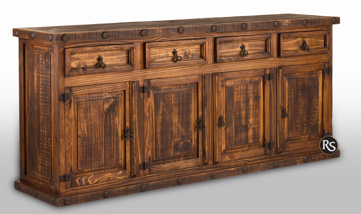 RUSTIC LARGE THICK MOLDING SIDE BOARD