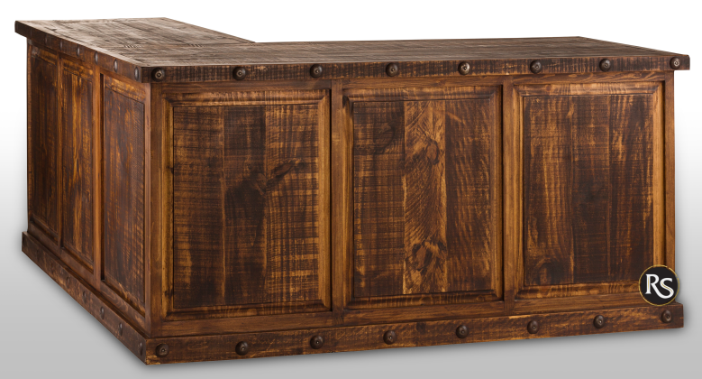 RUSTIC TAOS DESK RIGHT RETURN