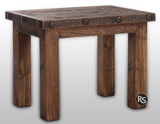 RUSTIC END TABLE 
