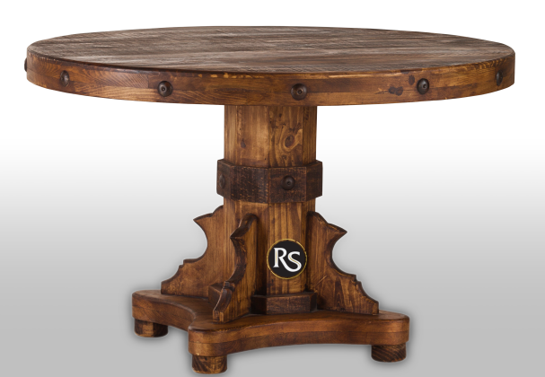 MESA 50&quot; REDONDA RUSTICA