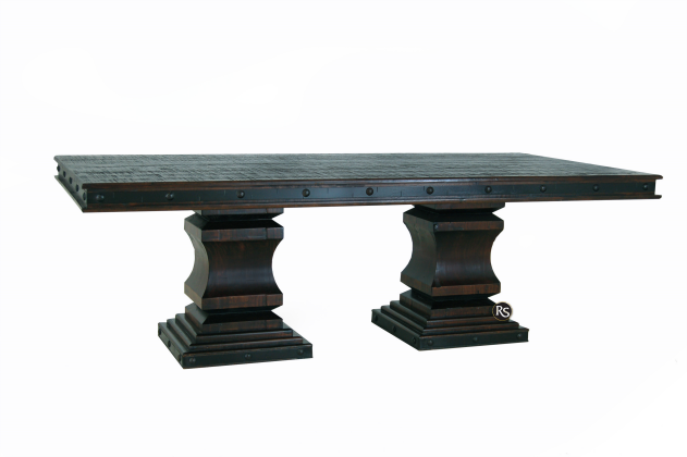 PEDESTAL 8 FOOT DINING TABLE 
