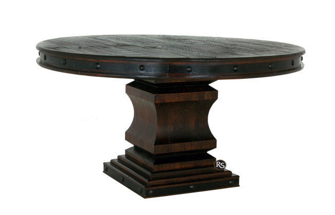 LARGE ROUND PEDESTAL DINING TABLE 
